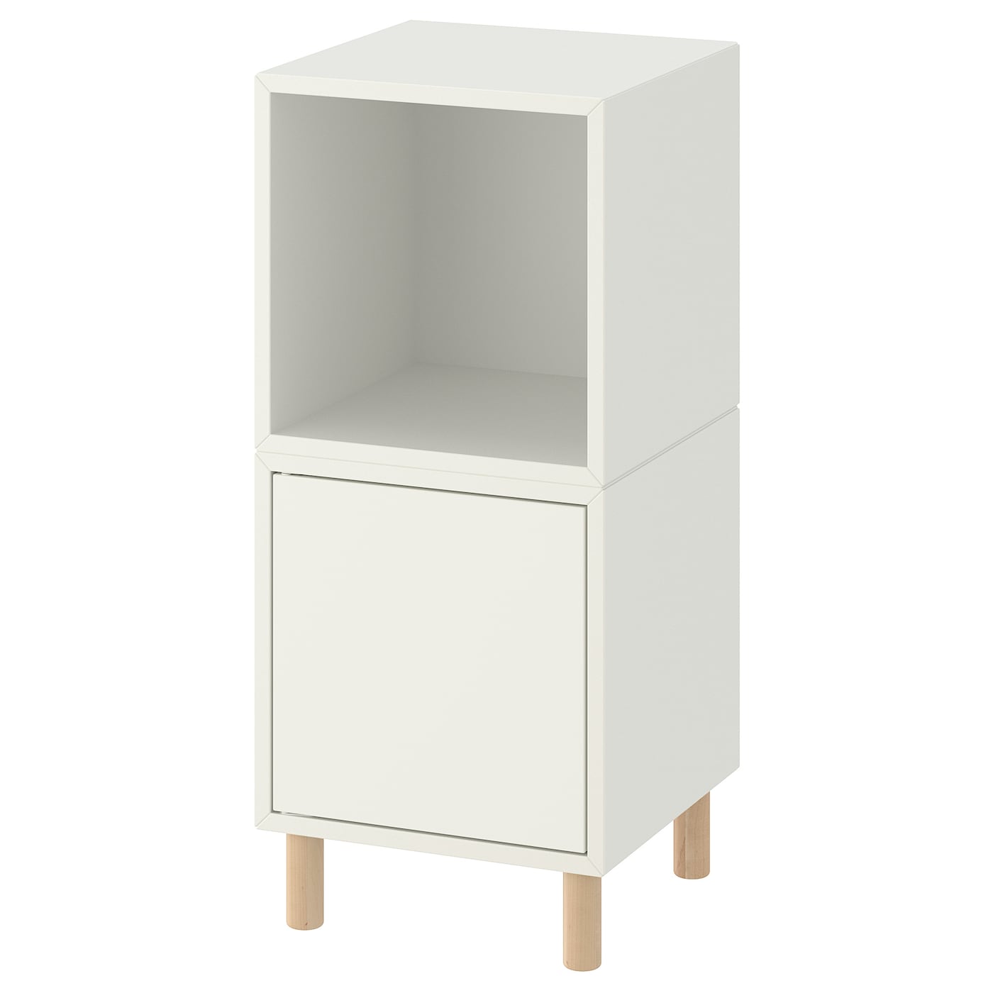 IKEA EKET Schrankkombination/Beine weiß/Holz 35x35x80 cm