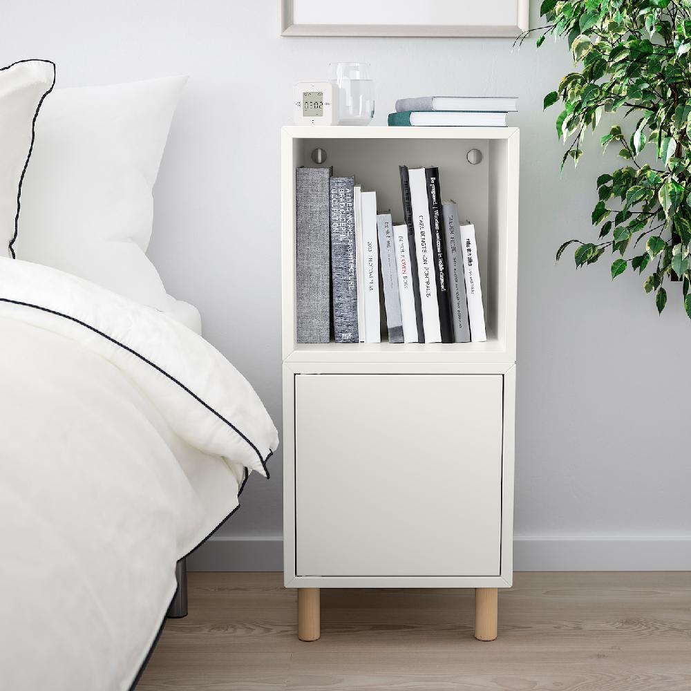 IKEA EKET Schrankkombination/Beine weiß/Holz 35x35x80 cm Lagerräumung