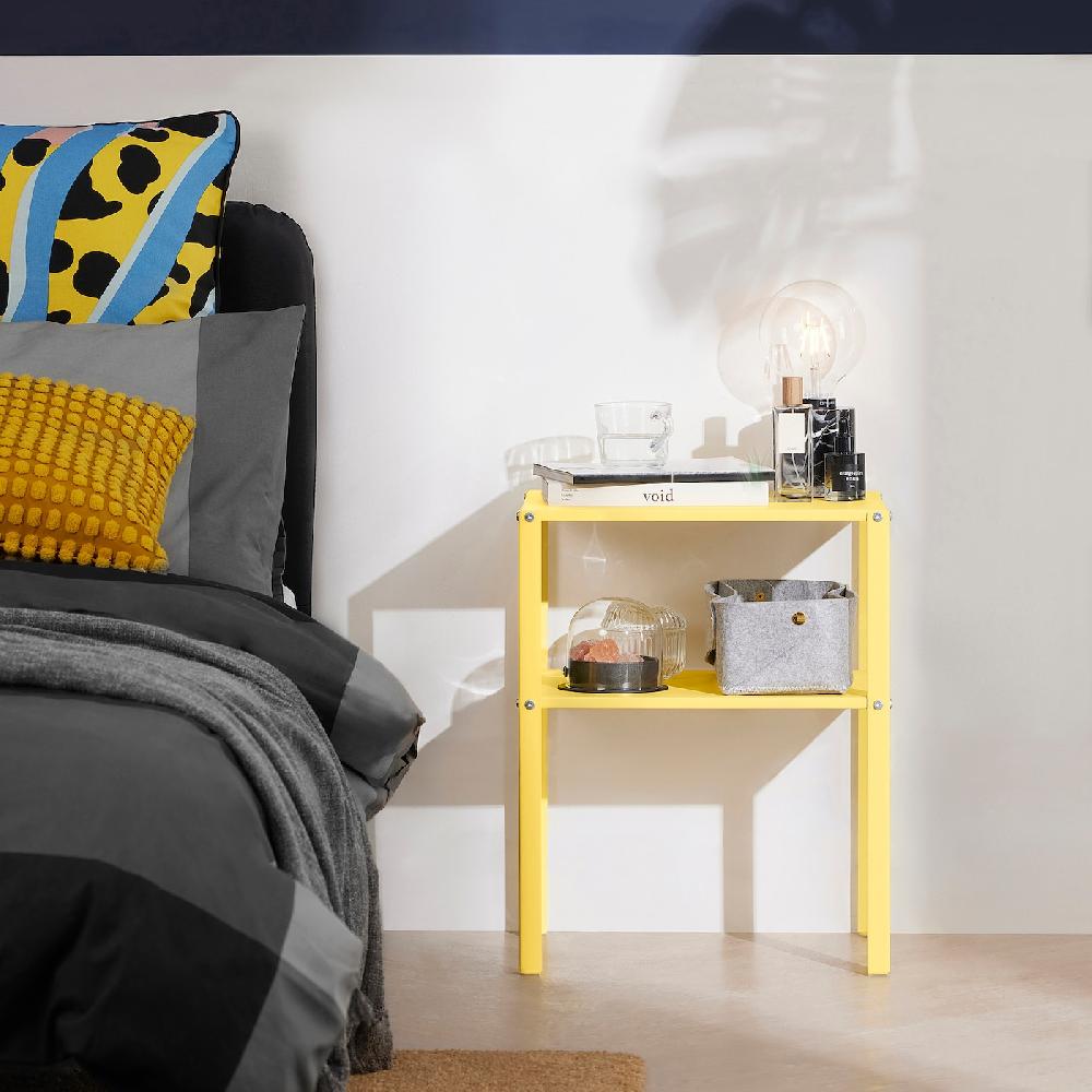 IKEA KNARREVIK Ablagetisch leuchtend gelb 42x34 cm Heißer Verkauf