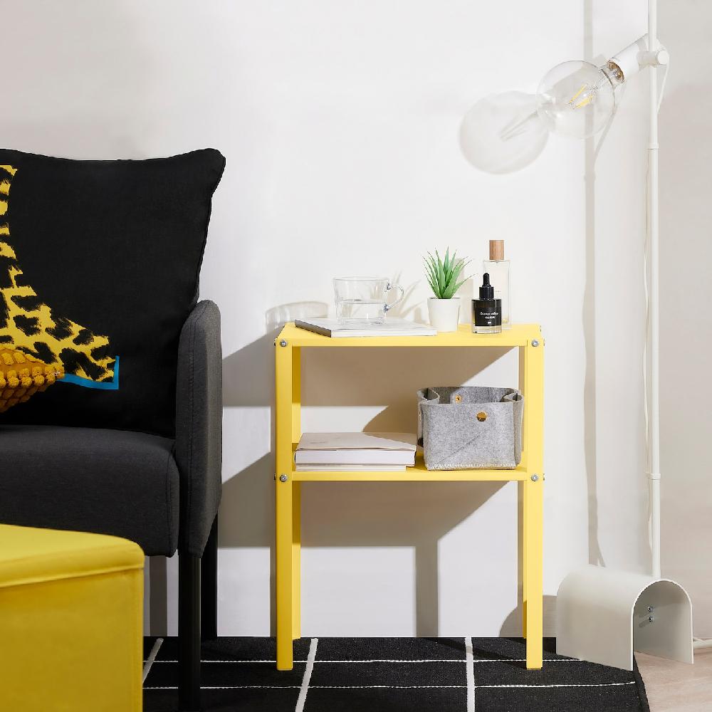 IKEA KNARREVIK Ablagetisch leuchtend gelb 42x34 cm Heißer Verkauf