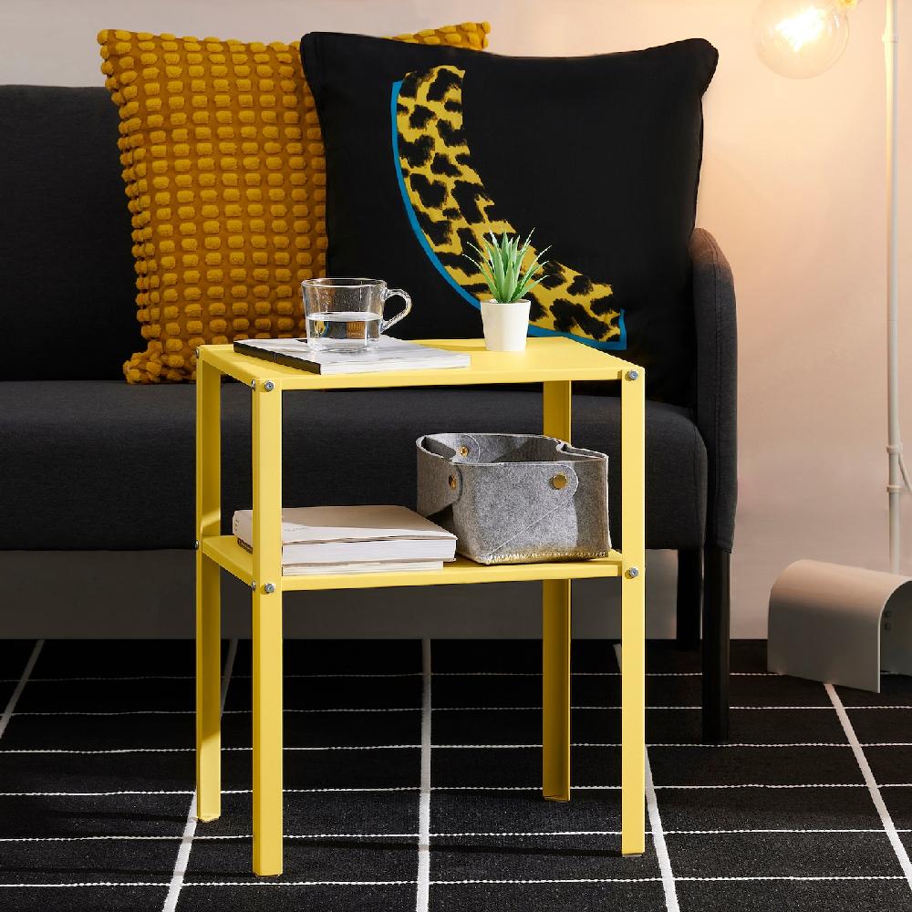 IKEA KNARREVIK Ablagetisch leuchtend gelb 42x34 cm Heißer Verkauf