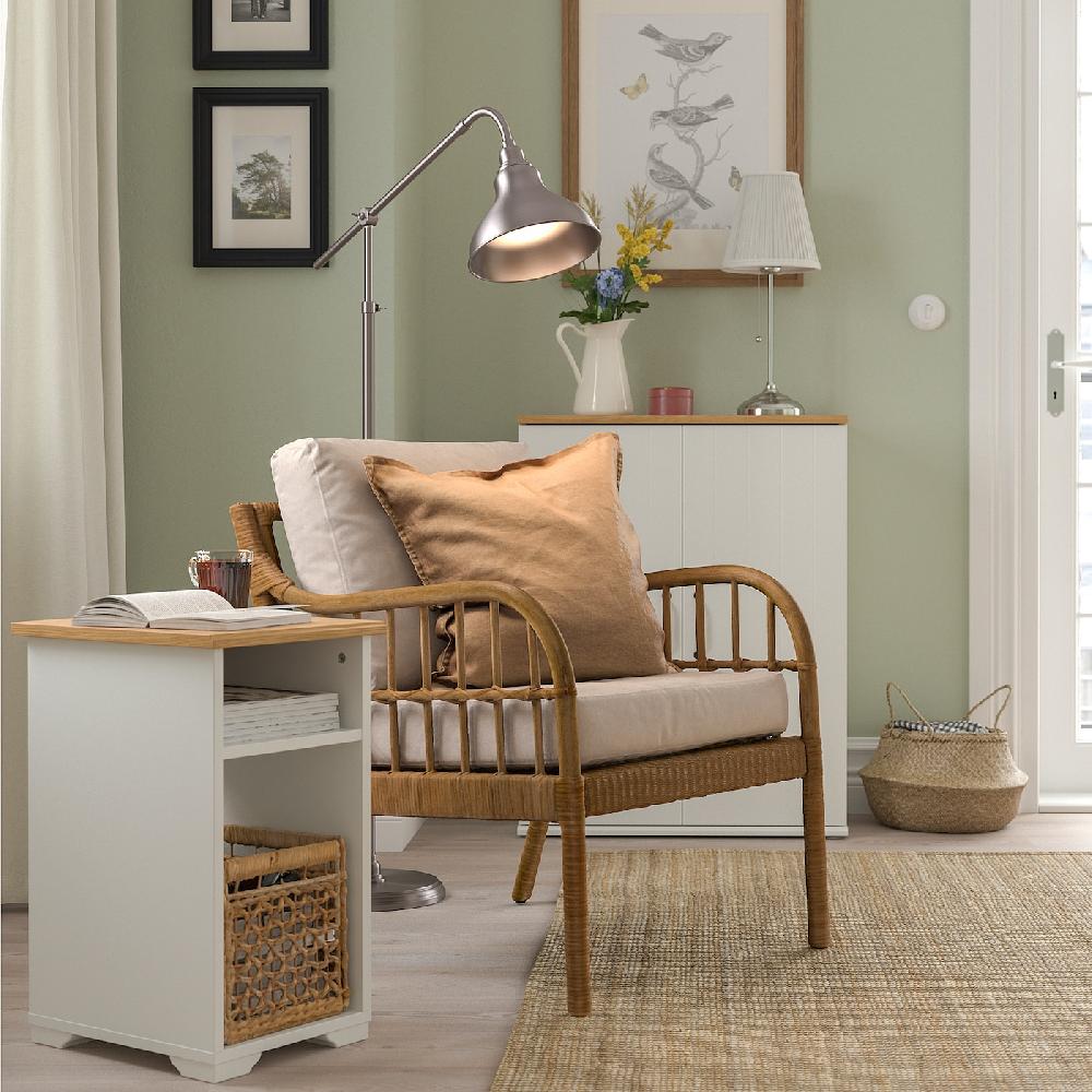 IKEA SKRUVBY Beistelltisch weiß 40x32 cm Neueste Mode