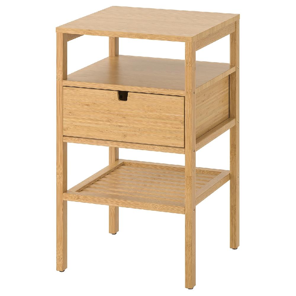 IKEA NORDKISA Ablagetisch Bambus 40x40 cm