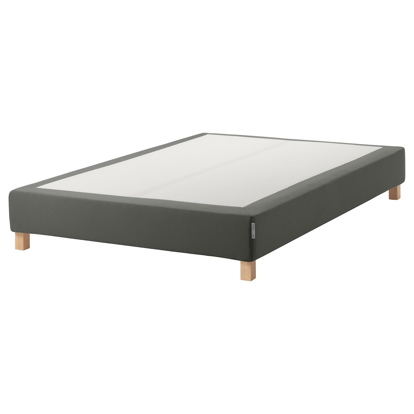 IKEA ESPEVÄR Boxspring mit Beinen dunkelgrau 140x200 cm