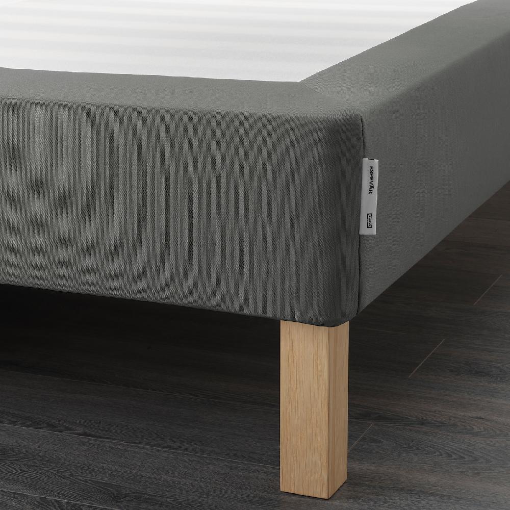 IKEA ESPEVÄR Bettgestell mit Lattenrost dunkelgrau 140x200 cm Saisonale Angebote