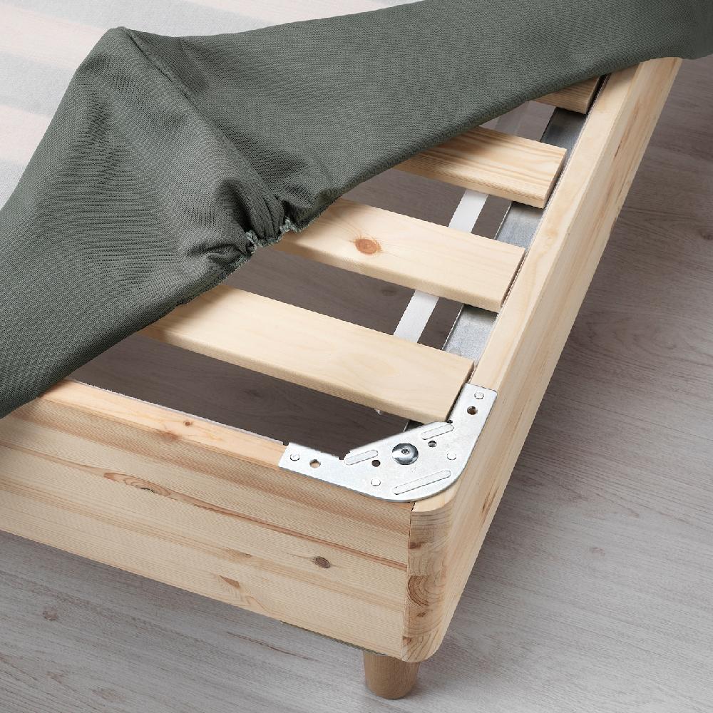 IKEA ESPEVÄR Bettpodest mit Lattenrost dunkelgrau 140x200 cm Sonderangebote