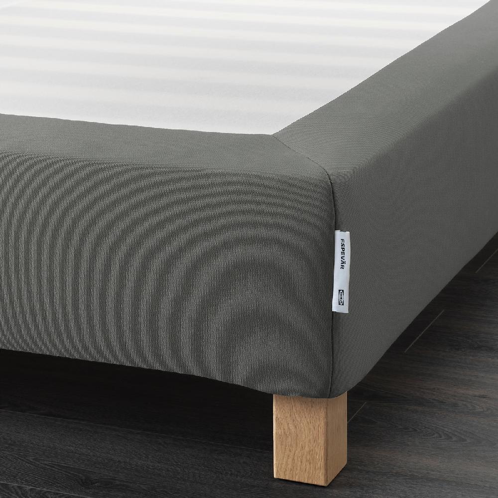 IKEA ESPEVÄR Bettgestell mit Lattenrost dunkelgrau 90x200 cm Super Sparpreis