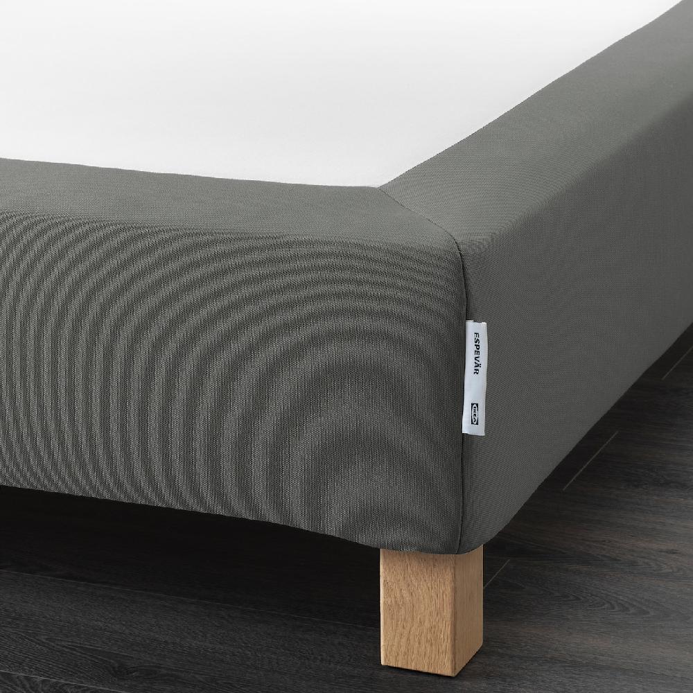 IKEA ESPEVÄR Boxspring mit Beinen dunkelgrau 160x200 cm Letzte 2 Tage