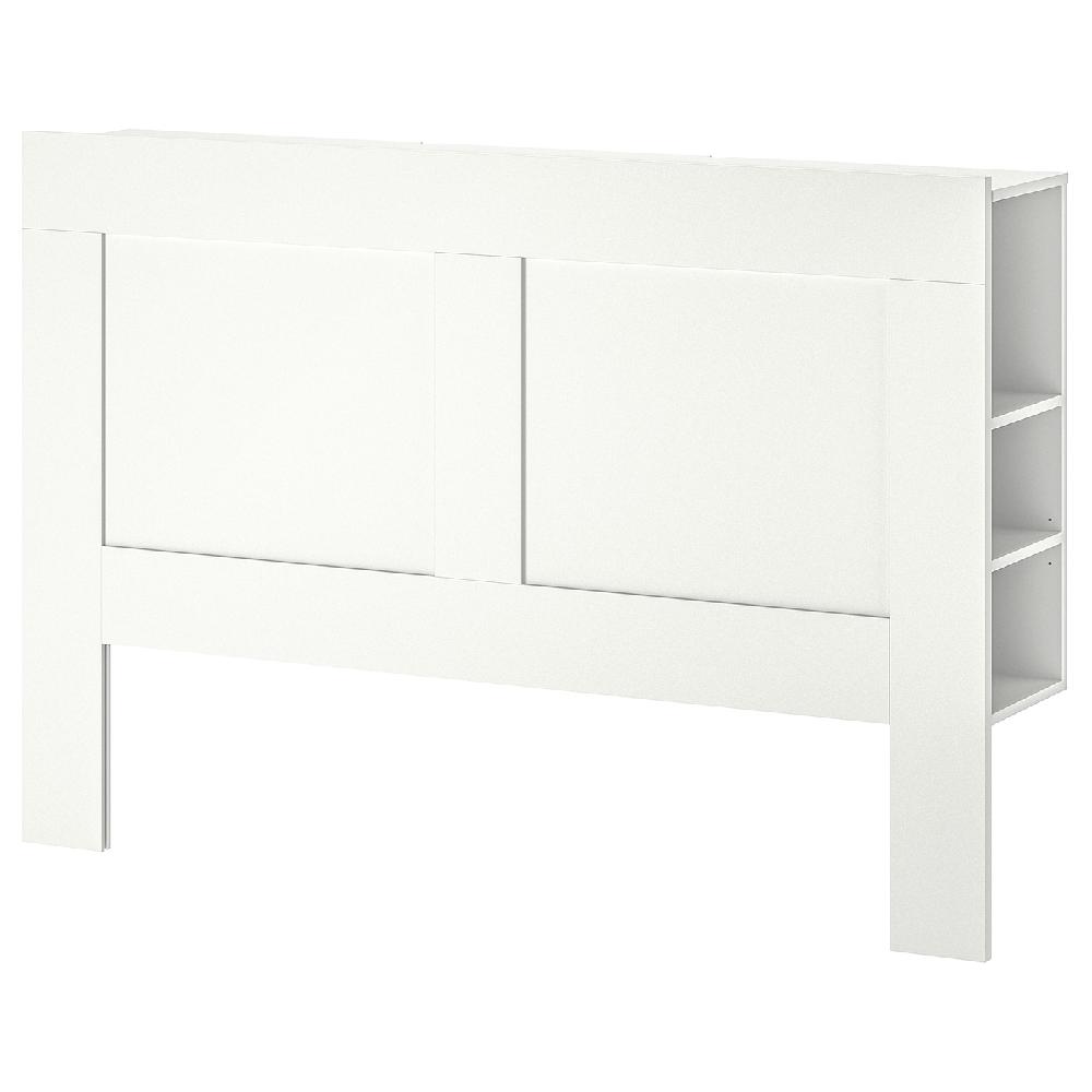 IKEA BRIMNES Kopfteil mit Ablage weiß 180 cm