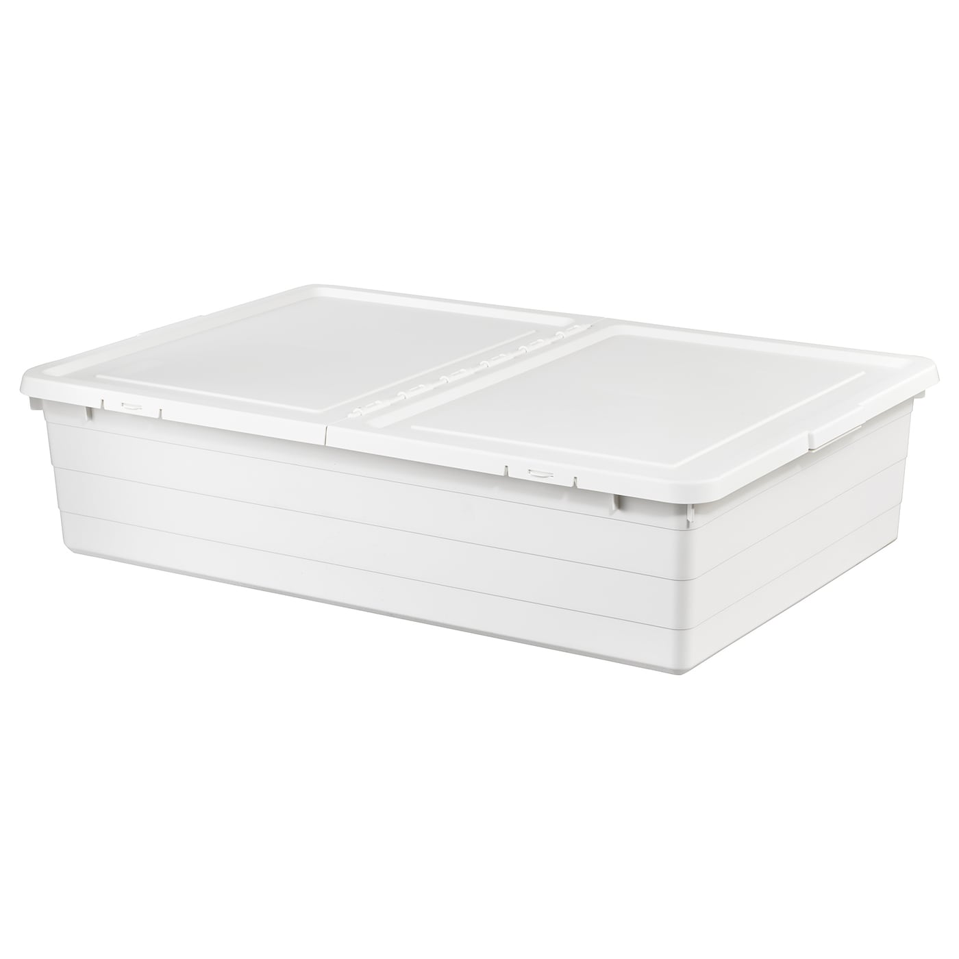 IKEA SOCKERBIT Box mit Deckel weiß 50x77x19 cm
