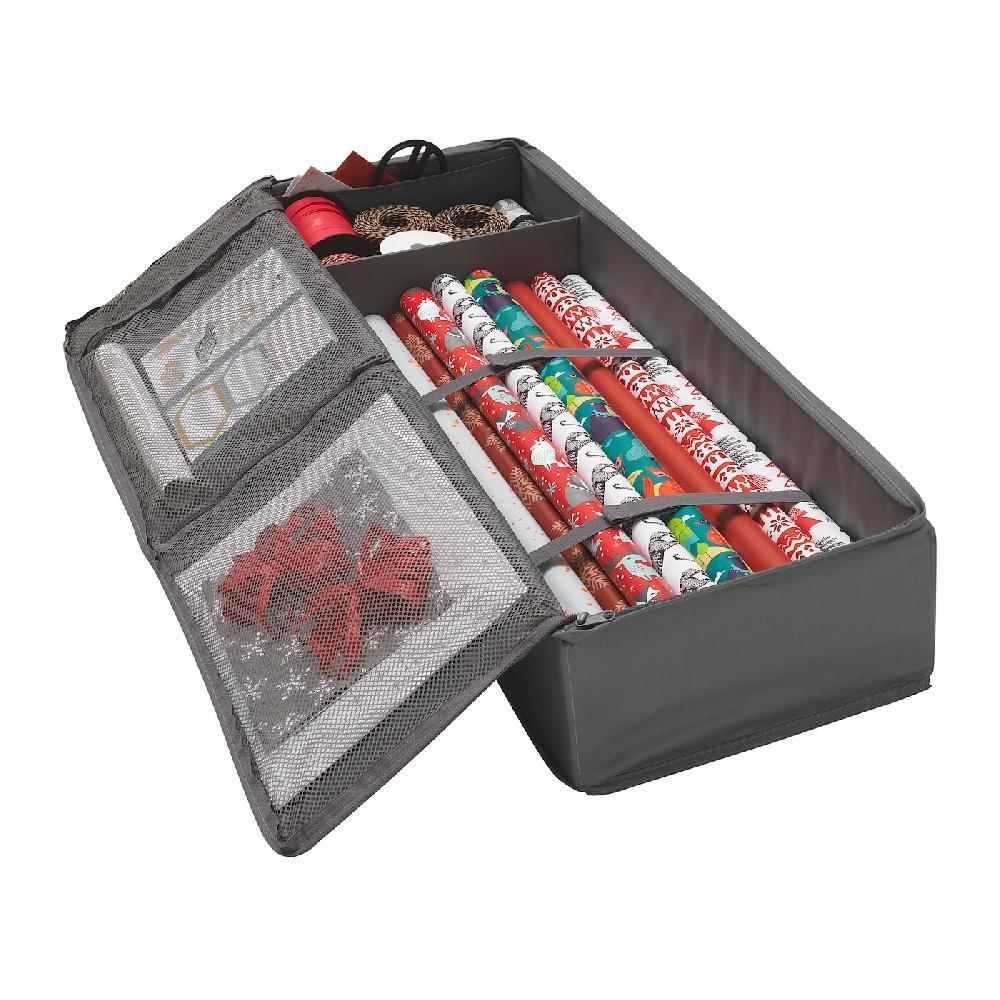 IKEA SKUBB Behälter für Geschenkpapier dunkelgrau 90x30x15 cm zollfrei