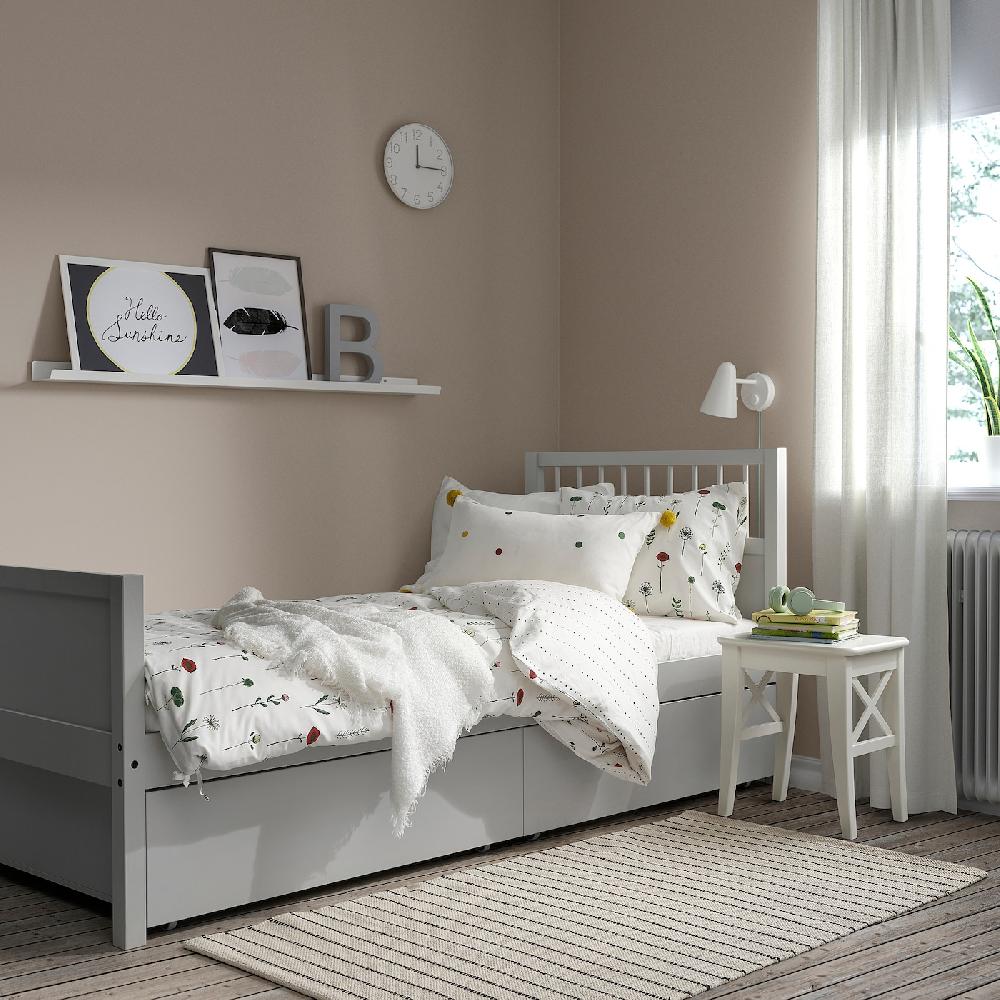 IKEA SMYGA Bettkasten hellgrau 99x91x29 cm Online
