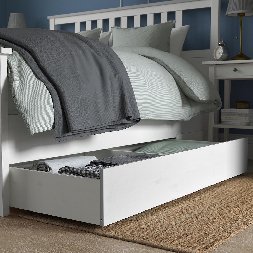 IKEA HEMNES Bettkasten 2er-Set weiß gebeizt 200 cm Outlet
