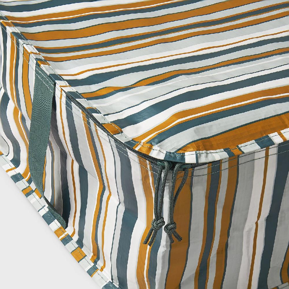 IKEA SÄCKKÄRRA Tasche bunt Streifen 69x51x19 cm Schlussverkauf
