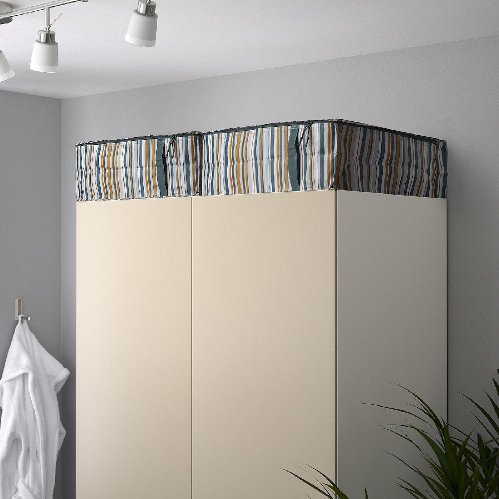 IKEA SÄCKKÄRRA Tasche bunt Streifen 69x51x19 cm Schlussverkauf