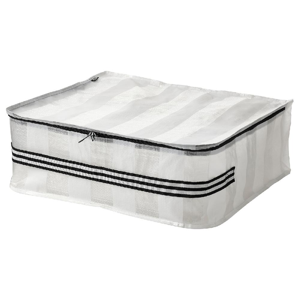 IKEA GÖRSNYGG Tasche weiß/transparent 55x49x19 cm