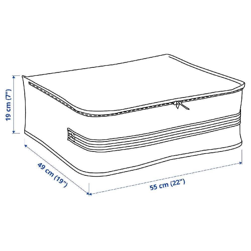 IKEA GÖRSNYGG Tasche weiß/transparent 55x49x19 cm Kostenloser Versand