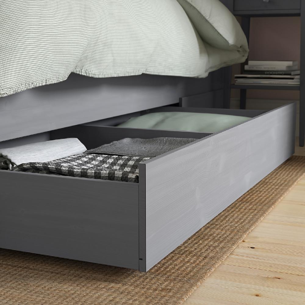 IKEA HEMNES Bettkasten 2er-Set grau lasiert 200 cm Fabrikpreis