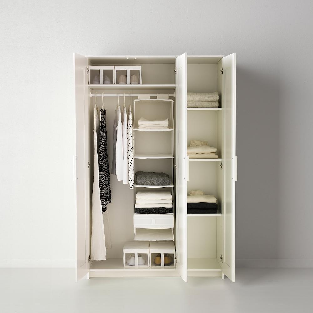 IKEA BRIMNES Kleiderschrank 3-türig weiß 117x190 cm Blitzangebot