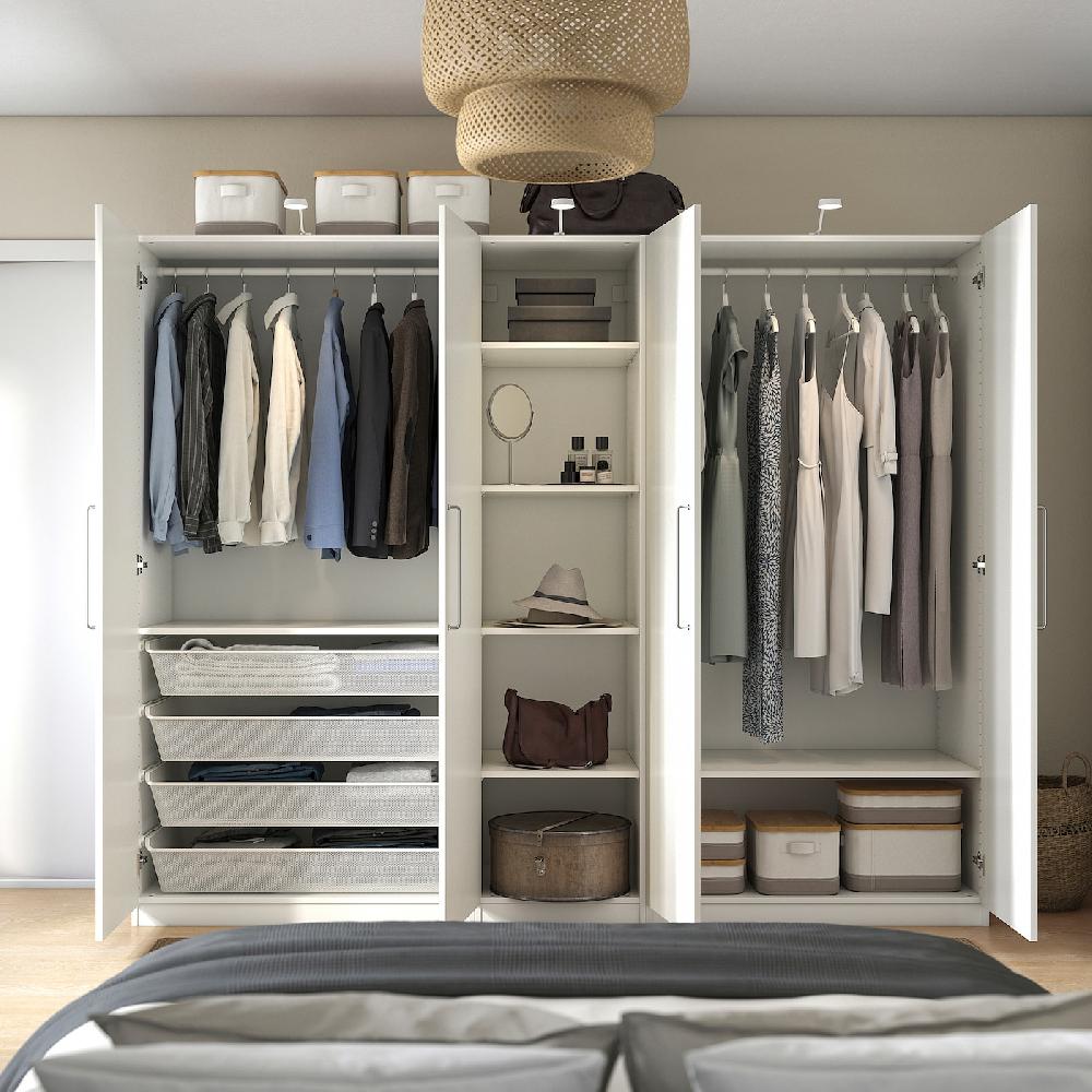IKEA PAX / FORSAND Kleiderschrank weiß/weiß 250x60x201 cm Bestseller