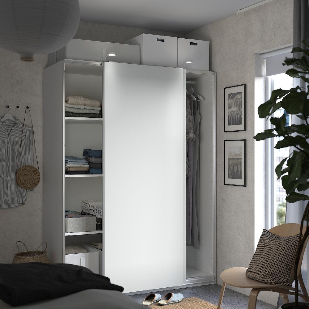IKEA PAX / HASVIK Kleiderschrank weiß/weiß 150x66x201 cm Tägliche Deals