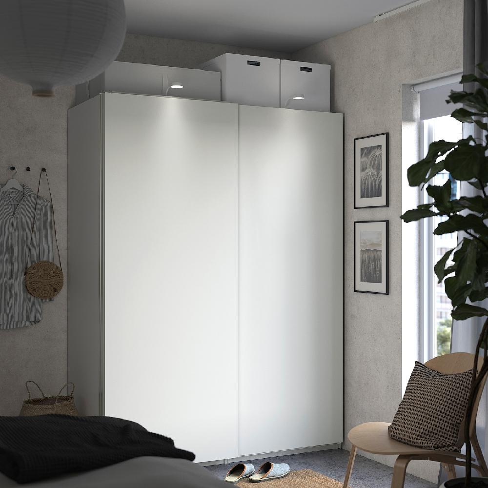 IKEA PAX / HASVIK Kleiderschrank weiß/weiß 150x66x201 cm Tägliche Deals