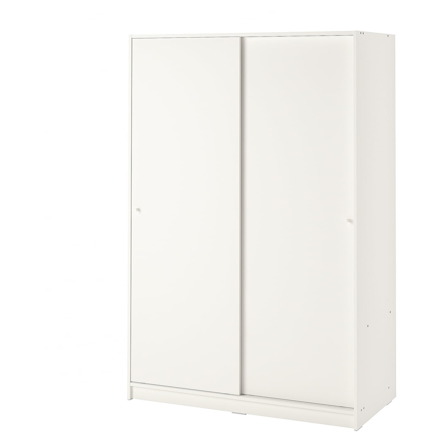 IKEA KLEPPSTAD Kleiderschrank mit Schiebetüren weiß 117x176 cm