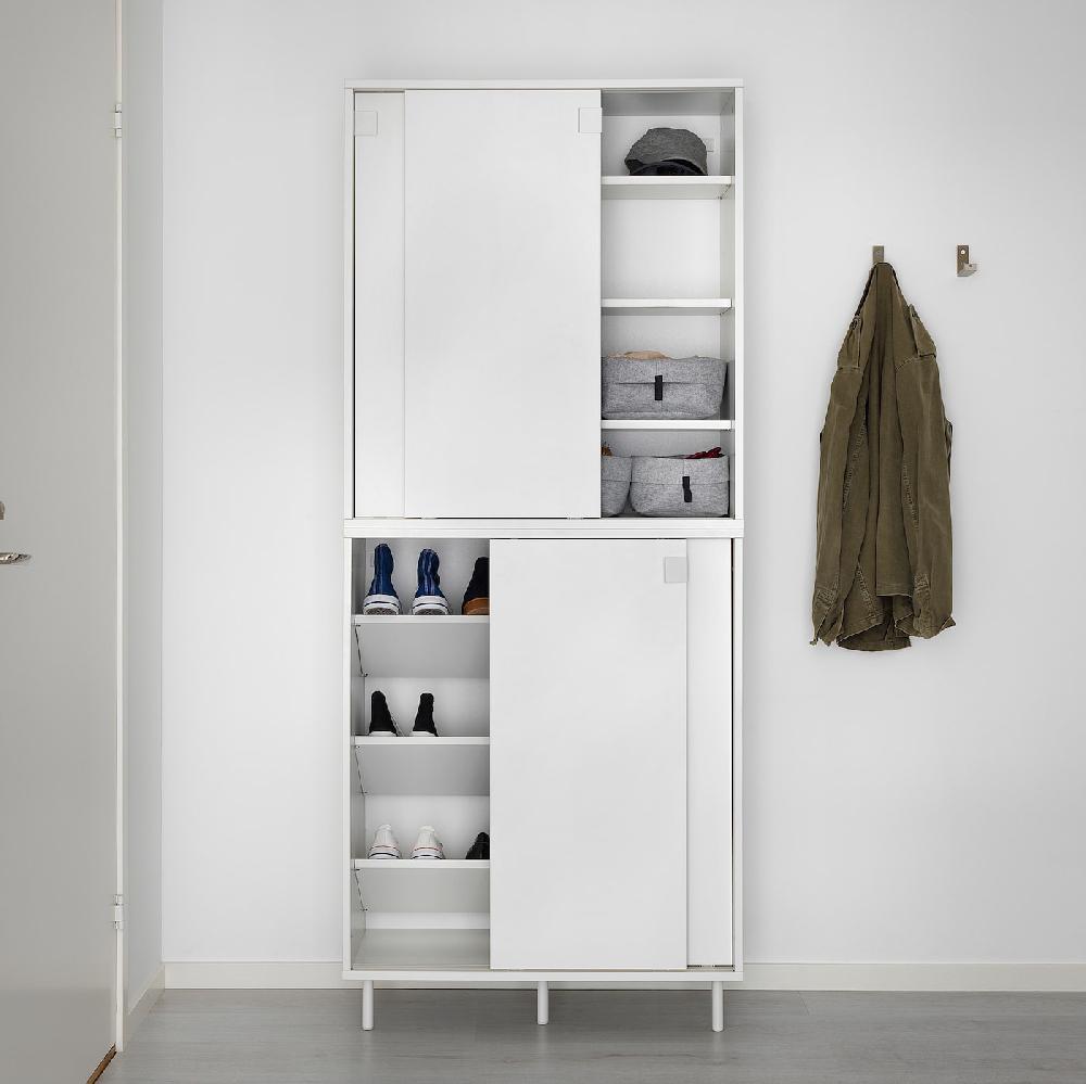 IKEA MACKAPÄR Aufbewahrung weiß 80x35x102 cm Super Sparpreis