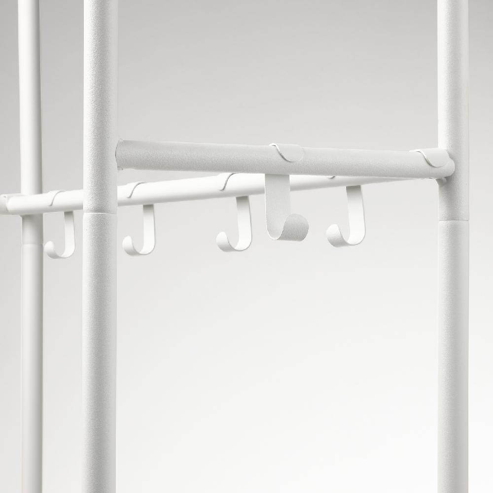 IKEA MACKAPÄR Garderobenständer mit Schuhablage weiß 78x32x200 cm Wochenangebot