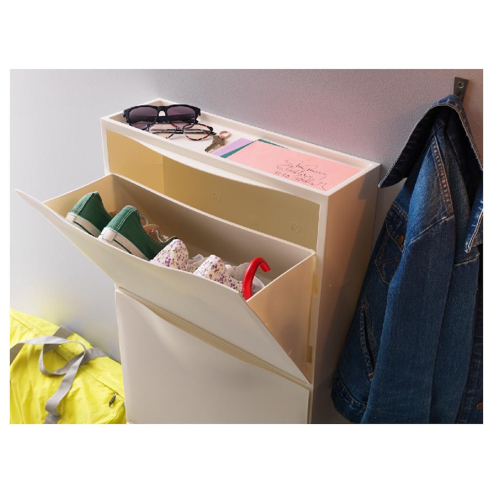 IKEA TRONES Aufbewahrung weiß 52x18x39 cm Kostenlose Rückgabe