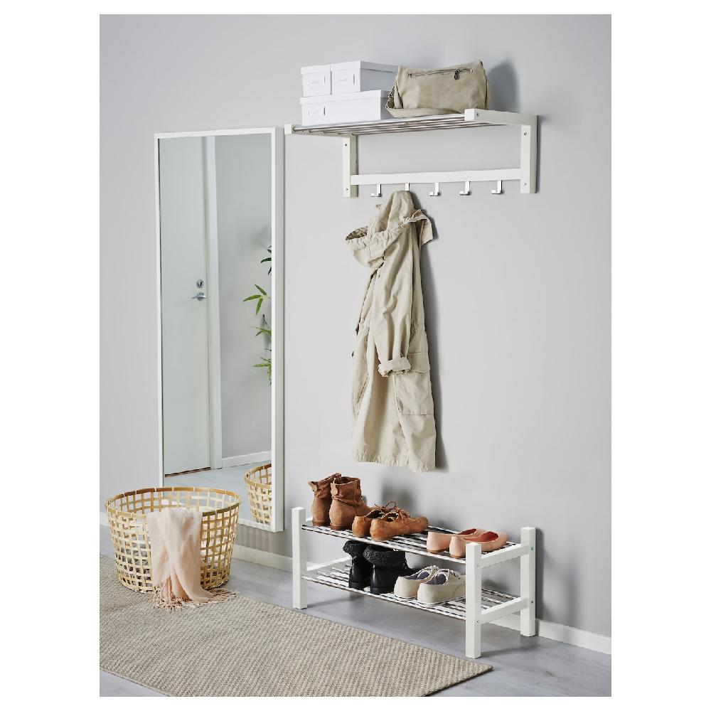 IKEA TJUSIG Hutablage weiß 79 cm Begrenzte Freigabe