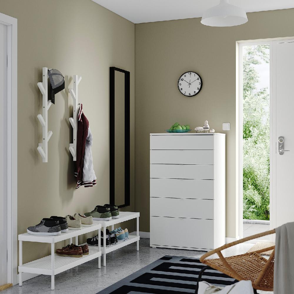 IKEA MACKAPÄR / VIHALS Flur-Set 5-tlg. weiß Letzte 3 Tage