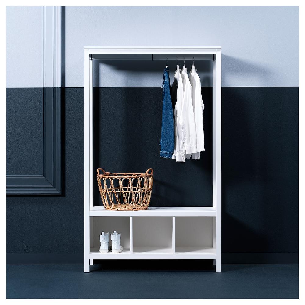 IKEA HEMNES Kleiderschrank offen weiß las. 120x50x197 cm JETZT KAUFEN