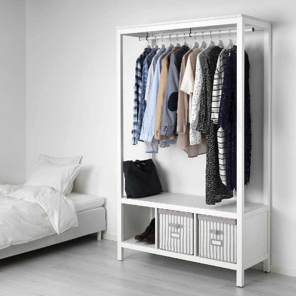 IKEA HEMNES Kleiderschrank offen weiß las. 120x50x197 cm JETZT KAUFEN
