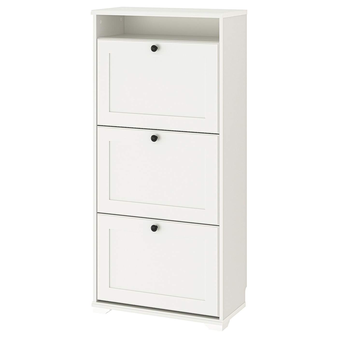 IKEA BRUSALI Schuhschrank 3 Fächer weiß 61x30x130 cm