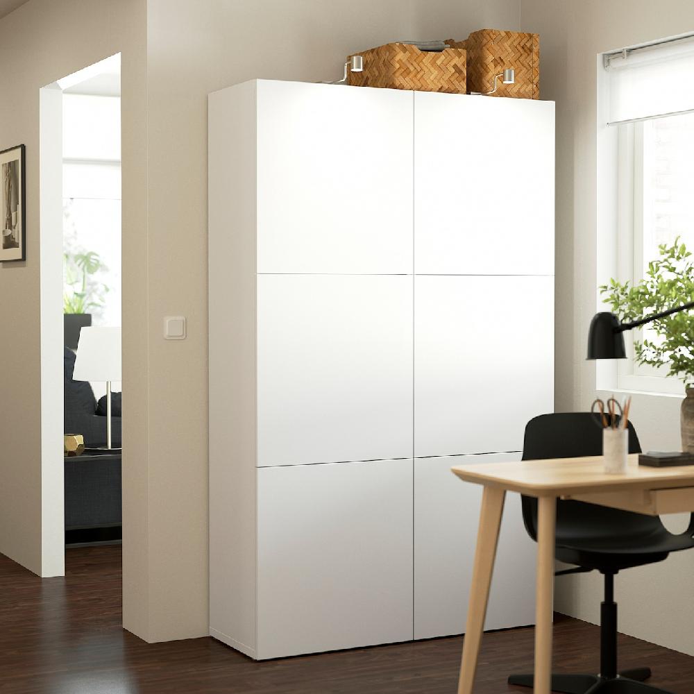IKEA BESTÅ Aufbewahrung mit Türen weiß/Lappviken weiß 120x42x193 cm Bis zu 65% Rabatt