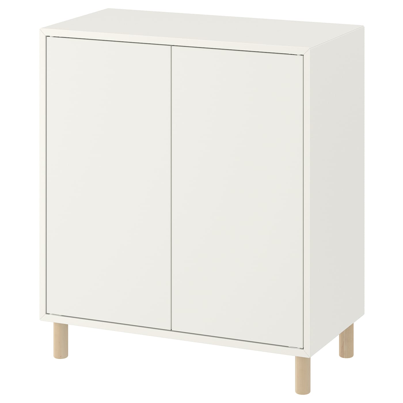 IKEA EKET Schrankkombination/Beine weiß/Holz 70x35x80 cm