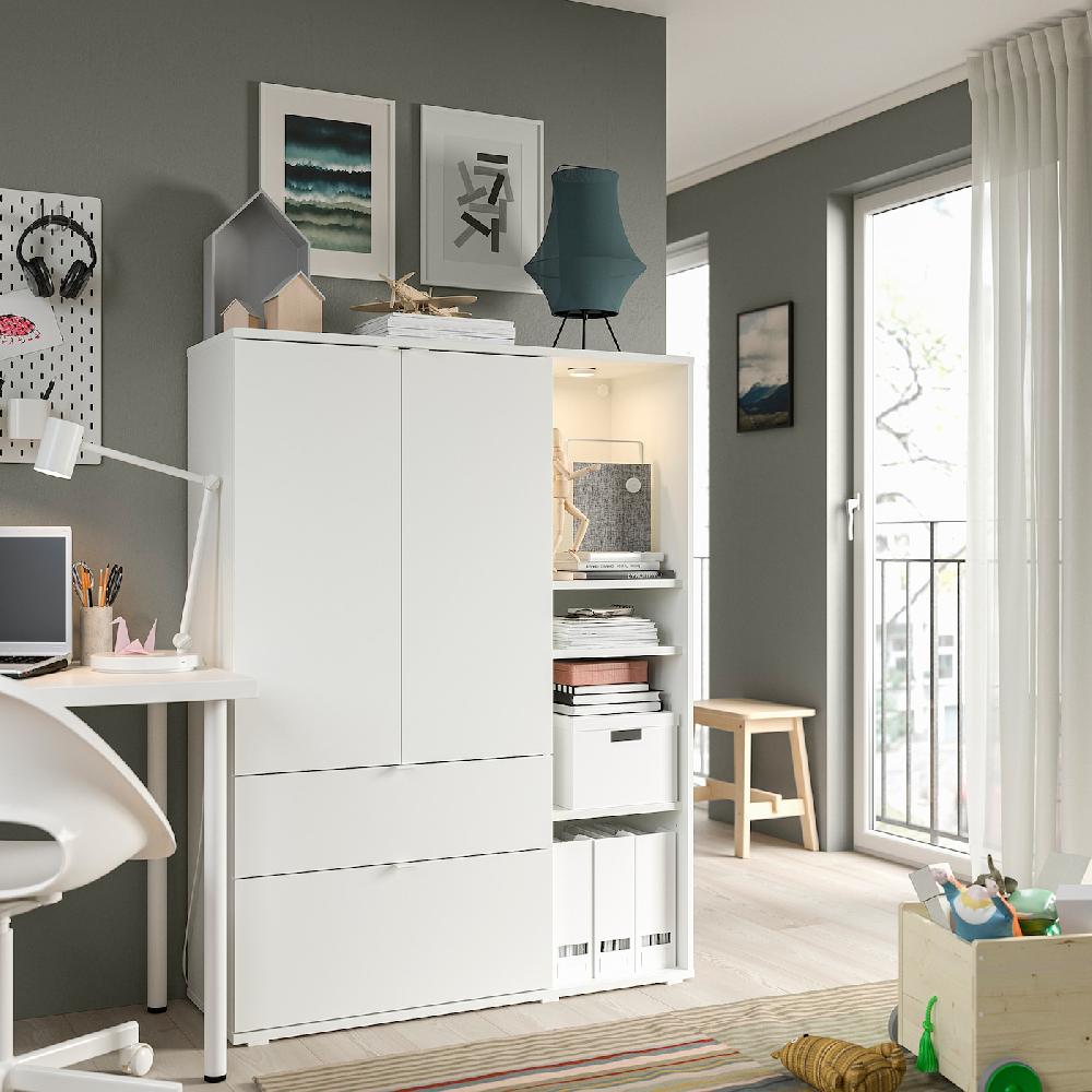 IKEA VIHALS Aufbewahrung weiß 105x37x140 cm Vierteljährliche Förderung