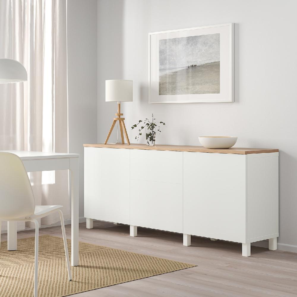 IKEA BESTÅ Aufbewahrung mit Türen weiß/Lappviken/Stubbarp weiß 180x42x76 cm Bis zu 55% Rabatt