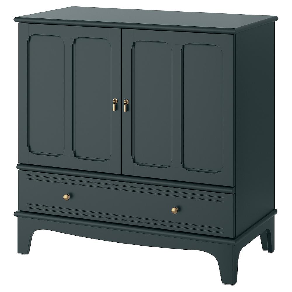 IKEA LOMMARP Schrank dunkel blaugrün 102x101 cm