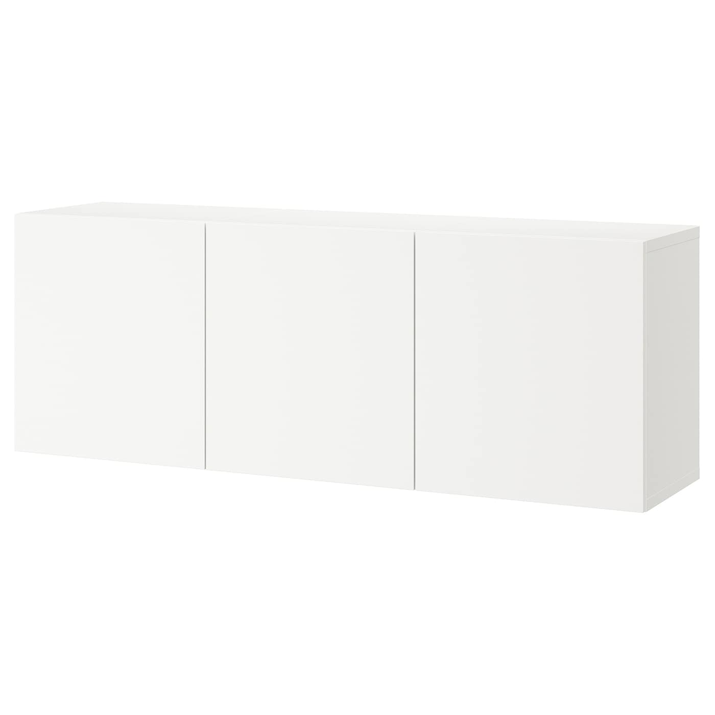IKEA BESTÅ Schrankkombination für Wandmontage weiß/Lappviken weiß 180x42x64 cm