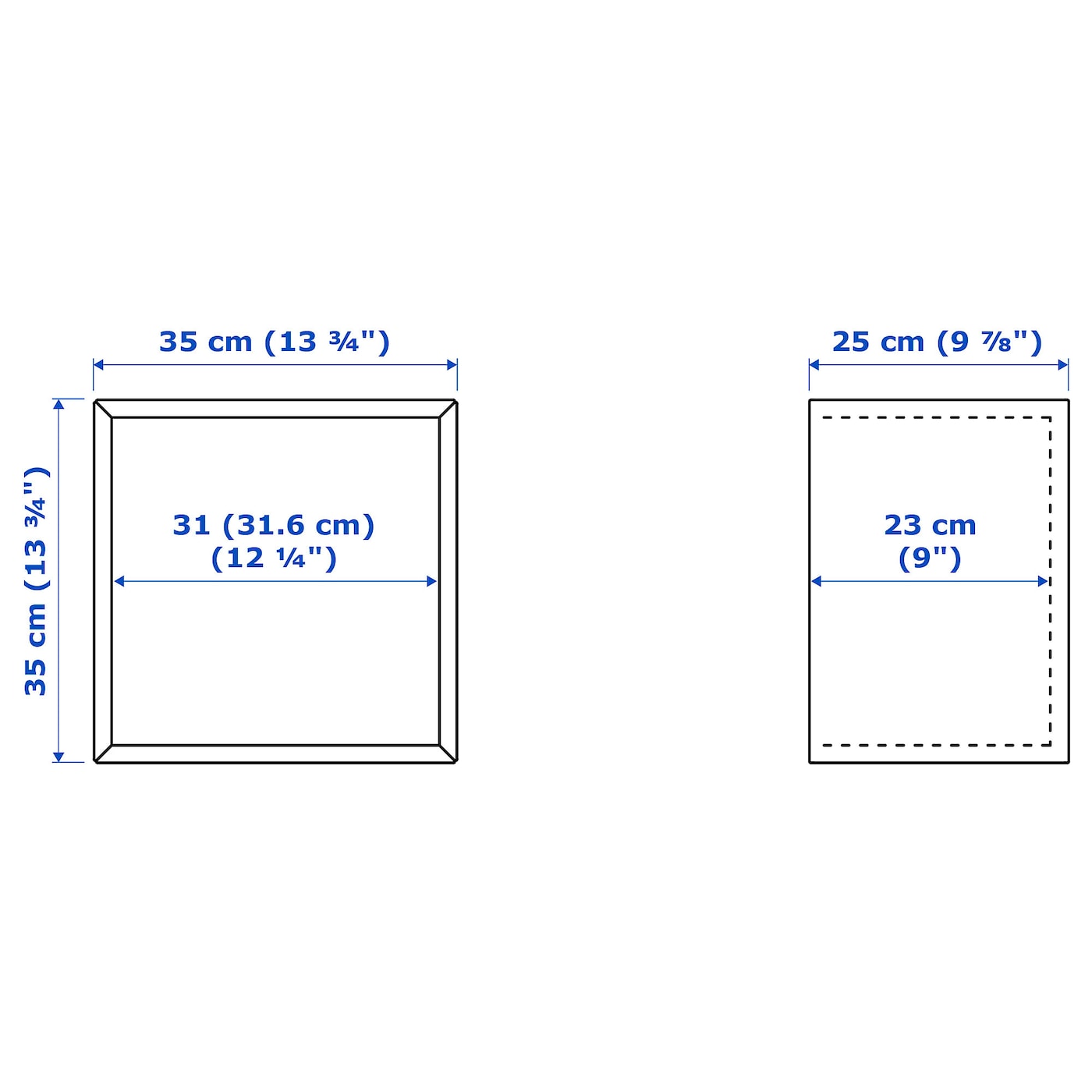 IKEA EKET Schrank Eicheneff wlas 35x25x35 cm Clearance-Verkauf