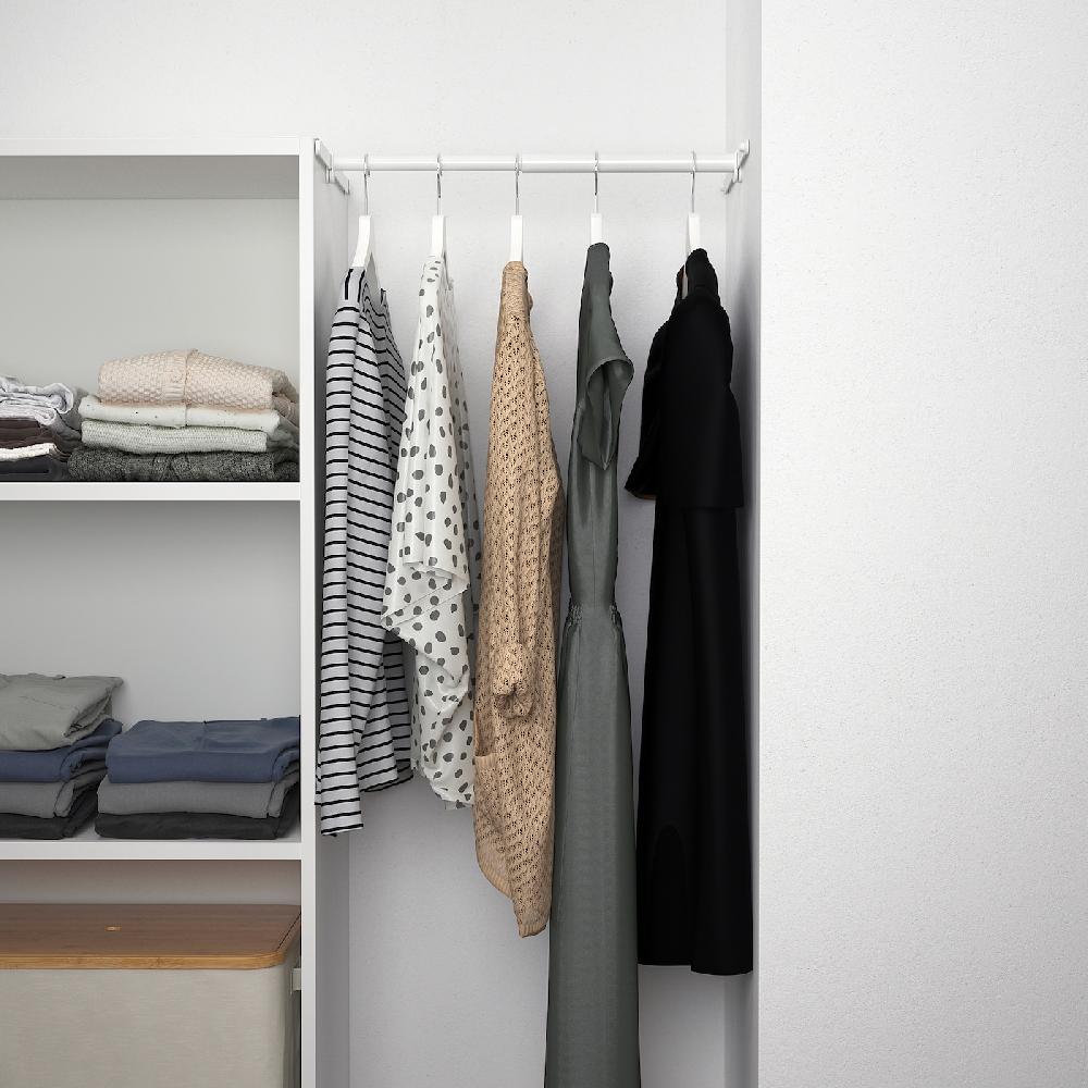 IKEA PLATSA Kleiderschrank mit Tür weiß/Fonnes weiß 90-107x42x181 cm zollfrei