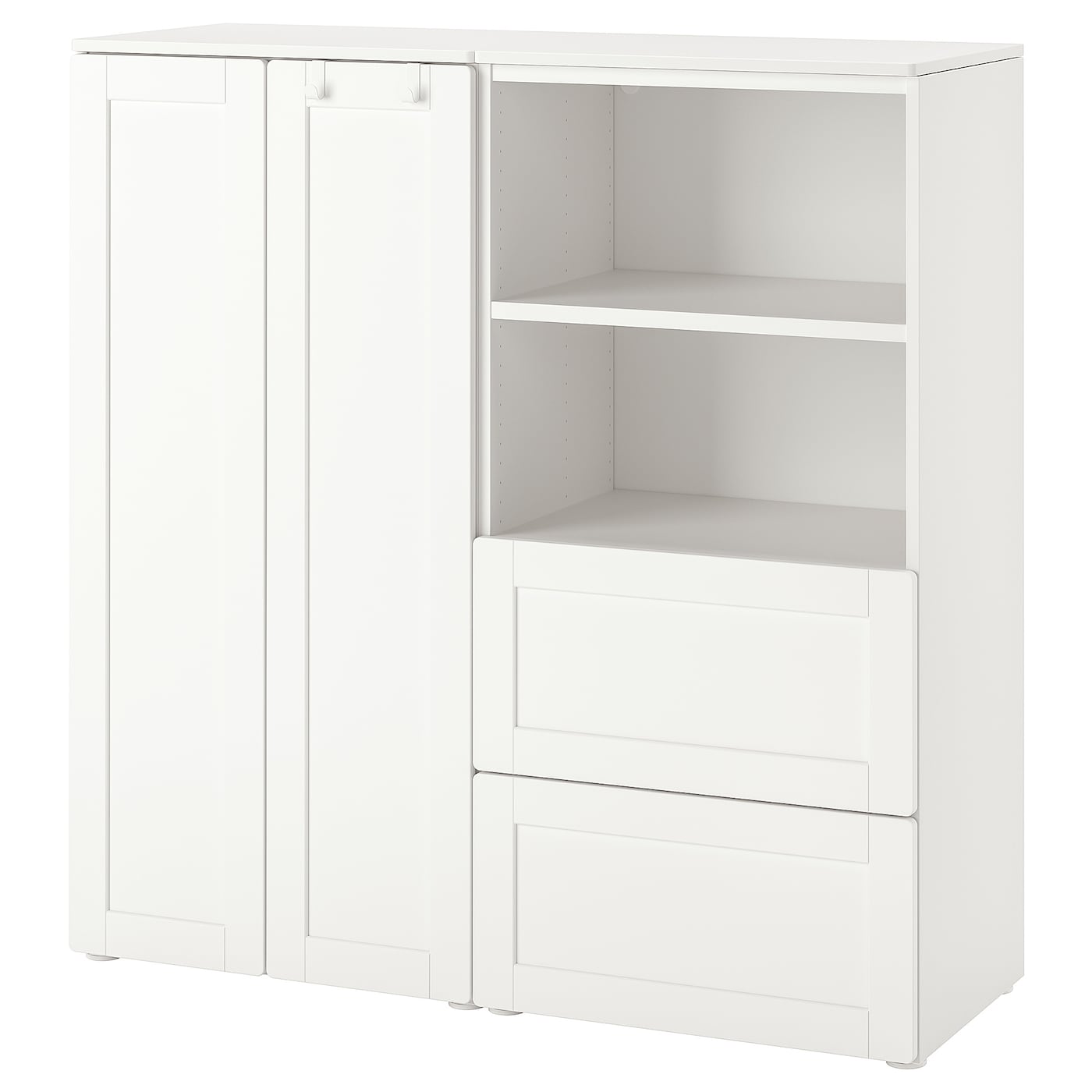IKEA SMÅSTAD / PLATSA Aufbewahrungskombi weiß/mit Rahmen 120x42x123 cm
