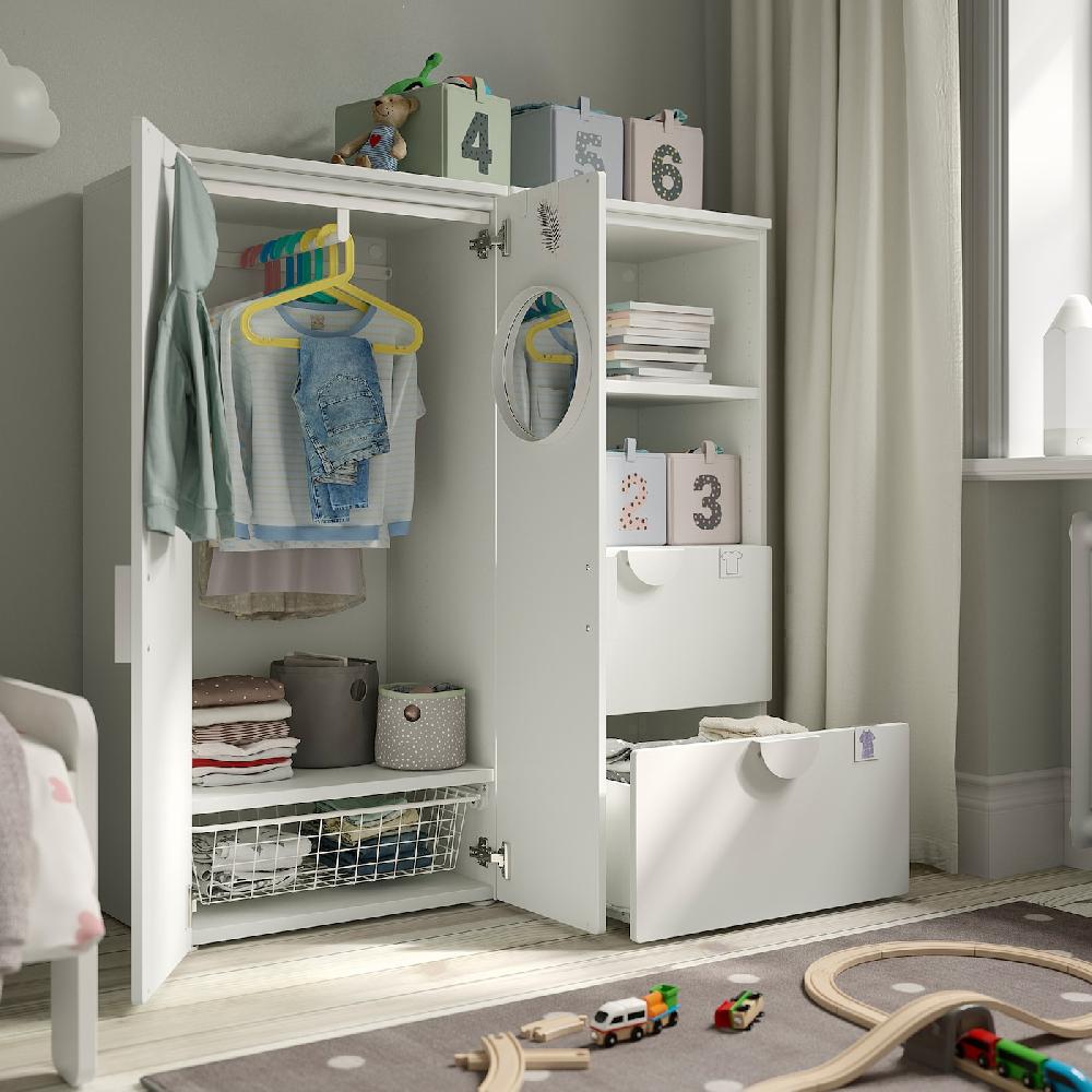 IKEA SMÅSTAD / PLATSA Aufbewahrungskombi weiß/mit Rahmen 120x42x123 cm Angebote