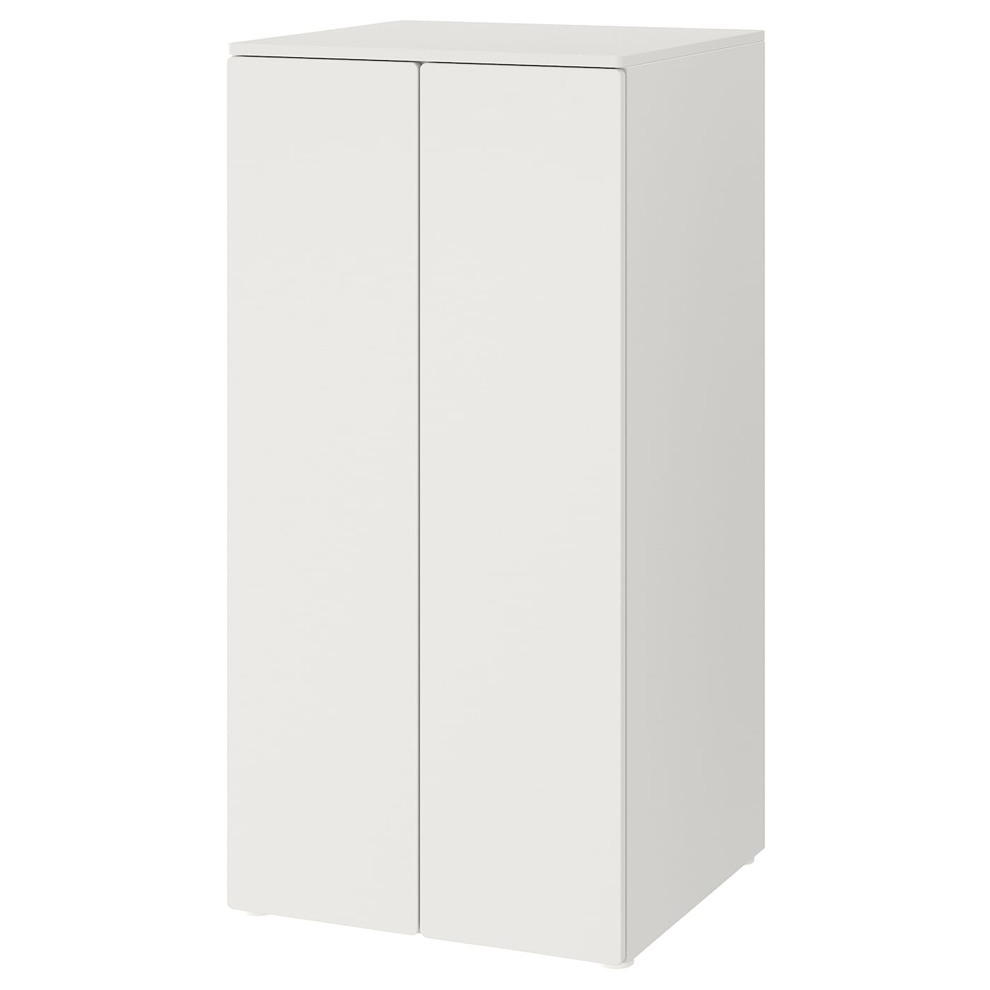 IKEA SMÅSTAD / PLATSA Kleiderschrank weiß weiß/mit 3 Böden 60x57x123 cm
