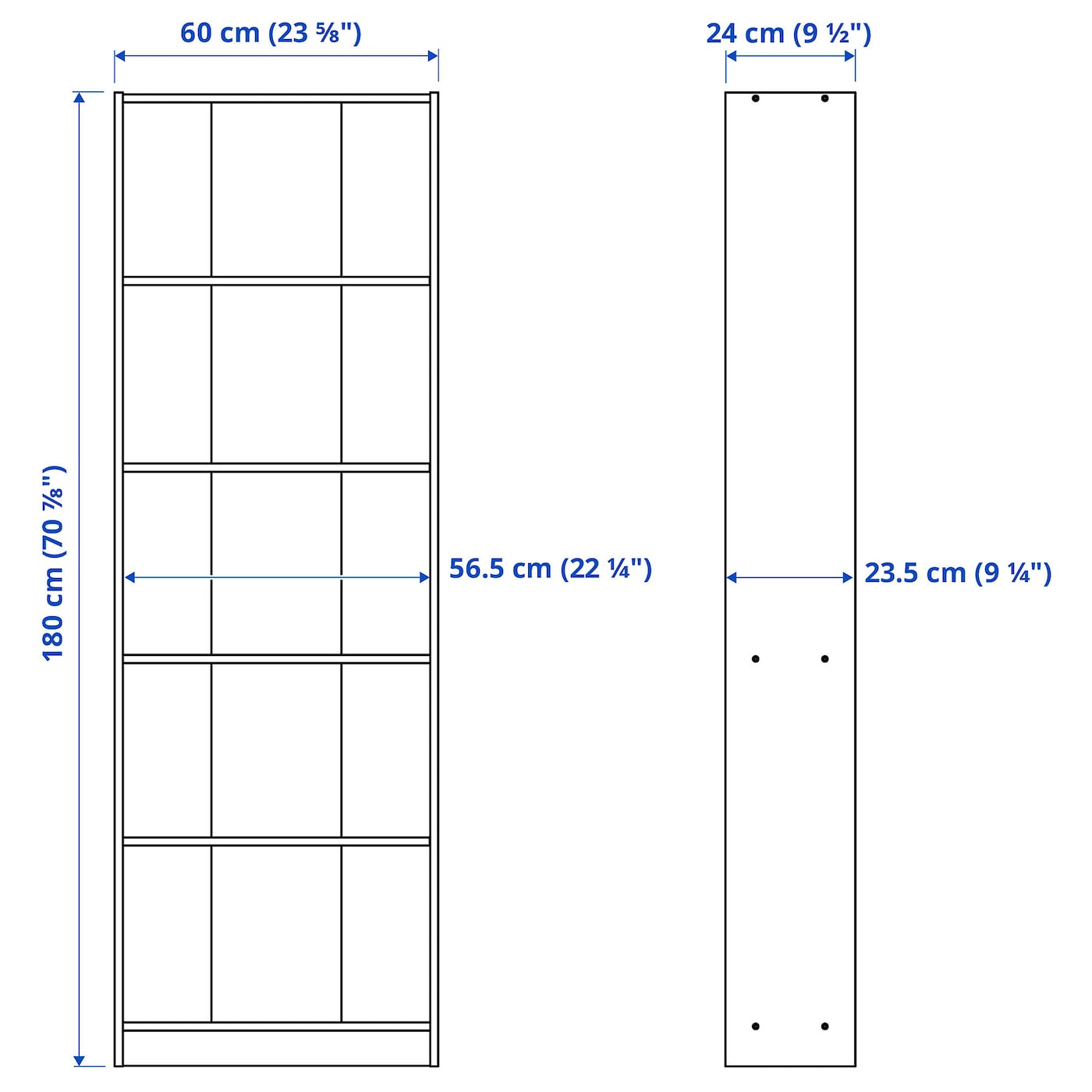 IKEA GERSBY Bücherregal weiß 60x180 cm Meist gekauft