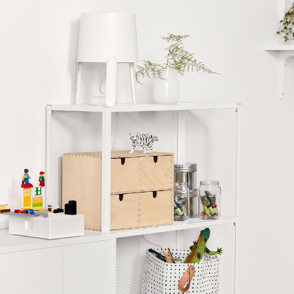 IKEA BAGGEBO Regal Metall/weiß 60x25x116 cm Kostenloser Versand
