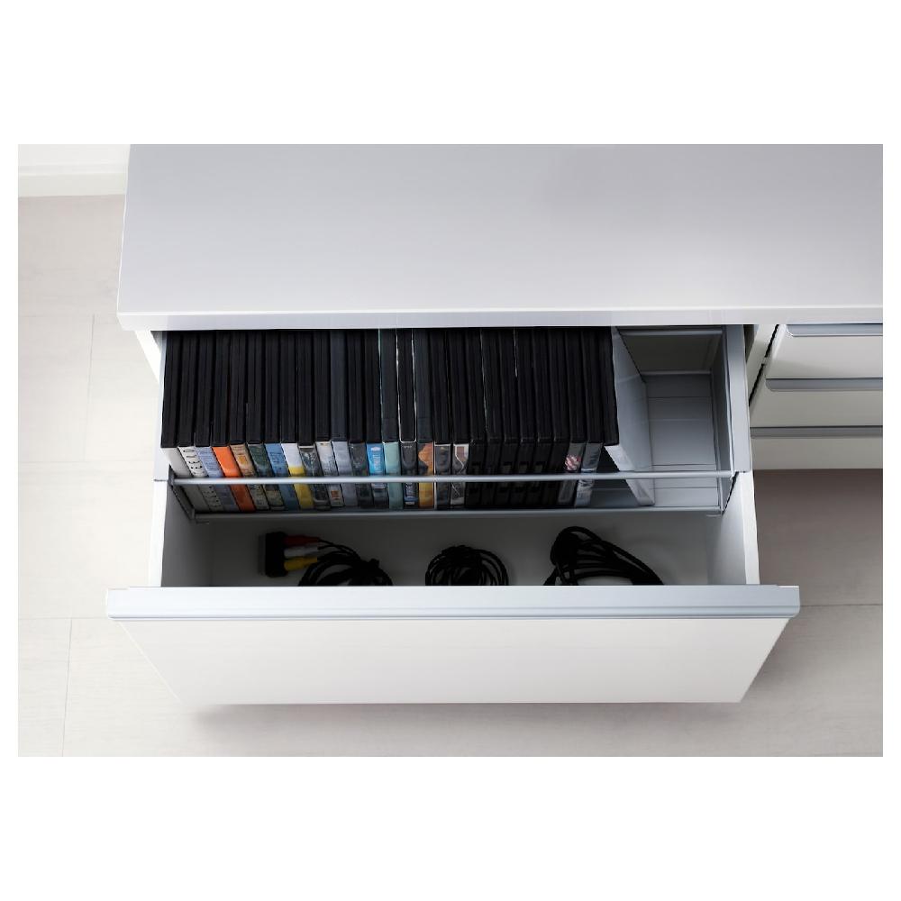 IKEA BESTÅ BURS TV-Bank Hochglanz weiß 180x41x49 cm Preisnachlass
