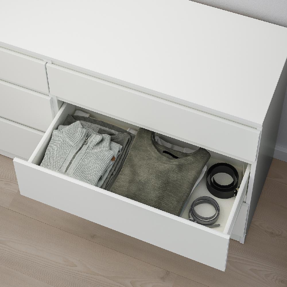 IKEA KULLEN Kommode mit 6 Schubladen weiß 140x72 cm Vatertagsangebot